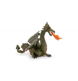 Feuerspeiender Drache Mit Flu
