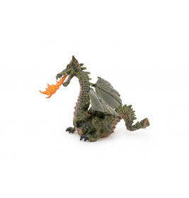 Feuerspeiender Drache Mit Flu