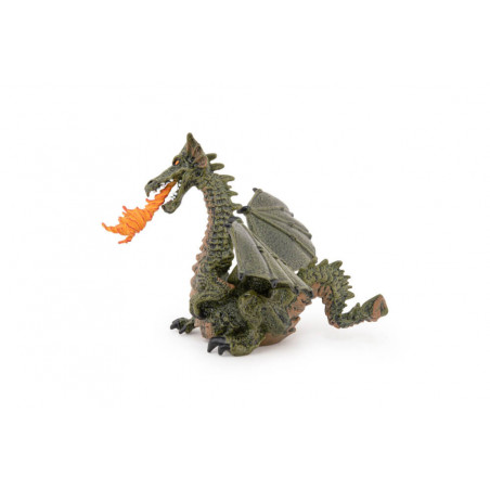 Feuerspeiender Drache Mit Flu