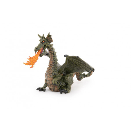 Feuerspeiender Drache Mit Flu