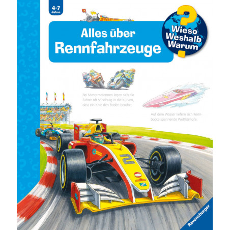 Ravensburger 32937 Wieso?Weshalb? Warum?69 Alles über Rennfahrzeuge