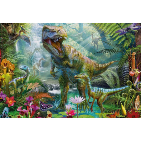 Puzzle-Box im Metallkoffer, Dinos, Puzzle-Box, 2x60, 2x100 Teile