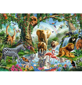 Ravensburger 198375 Puzzle: Abenteuer im Dschungel, 1000 Teile