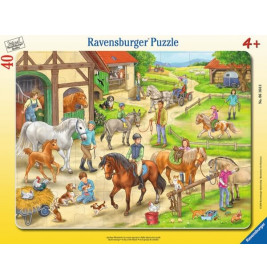 Ravensburger 061648 Puzzle: Auf dem Pferdehof, 30-48 Teile