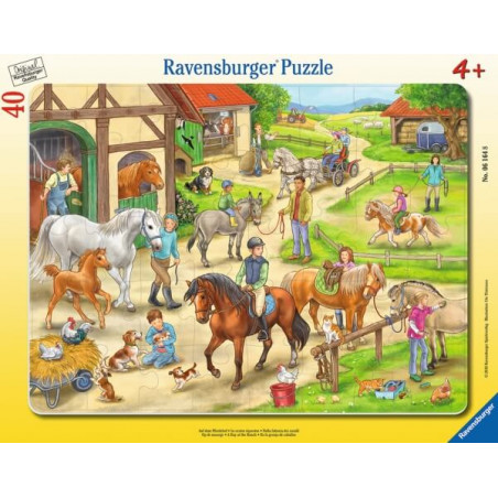 Ravensburger 061648 Puzzle: Auf dem Pferdehof, 30-48 Teile