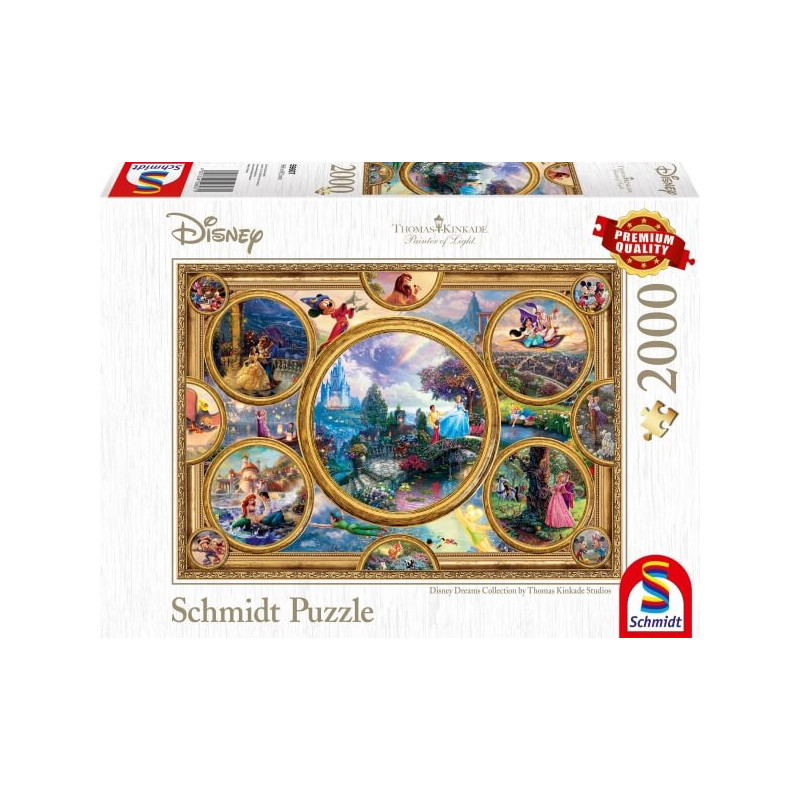 Schmidt Spiele Puzzle Thomas Kinkade Disney Dreams Collection, 2000 Teile