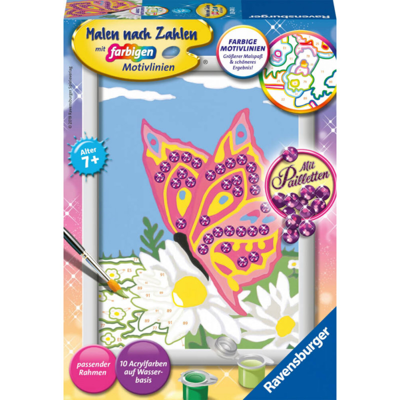 Malen nach Zahlen Schmetterling