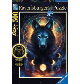 Puzzle Leuchtender Wolf 500 Teile