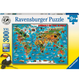 Puzzle Tiere rund um die Welt 300 Teile