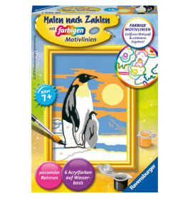 Malen nach Zahlen Süsse Pinguine