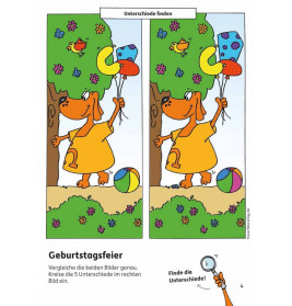 Kindergartenblock - Gemeinsamkeiten und Unterschiede, ab 4 J.
