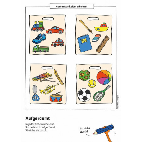Kindergartenblock - Gemeinsamkeiten und Unterschiede, ab 4 J.