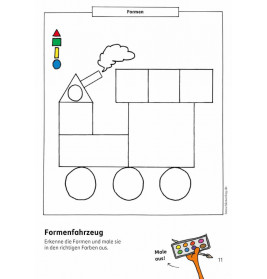 Kindergartenblock - Formen, Farben, Fehler finden ab 4 Jahre