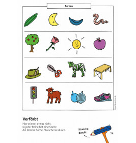 Kindergartenblock - Formen, Farben, Fehler finden ab 4 Jahre