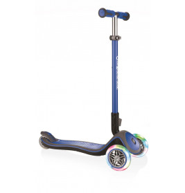 Globber Elite Deluxe Leuchtrollen navy-blau