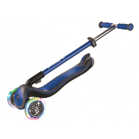 Globber Elite Deluxe Leuchtrollen navy-blau