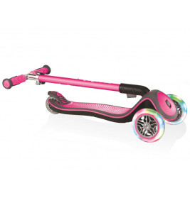 Globber Elite Deluxe Leuchtrollen pink