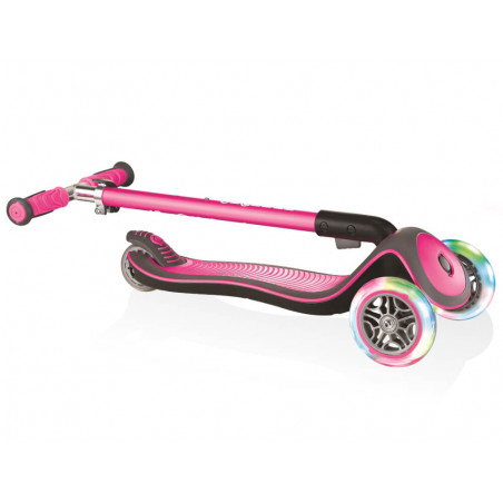 Globber Elite Deluxe Leuchtrollen pink