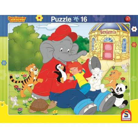 2er Set Rahmenpuzzles Benjamin Blümchen 16 Teile/24 Teile