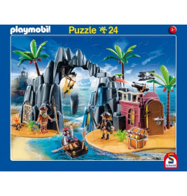 2er Set Rahmenpuzzle Playmobil 24 Teile/40 Teile