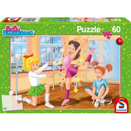 Schmidt Spiele Puzzle Bibi Blocksberg - In der Ballettschule, 60 Teile