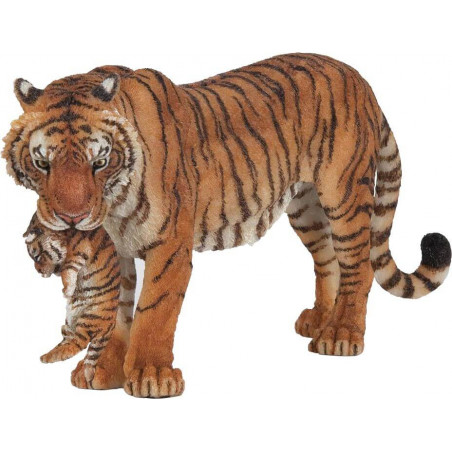Tigerin Mit Jungem