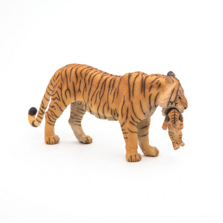Tigerin Mit Jungem