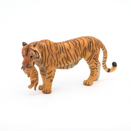 Tigerin Mit Jungem