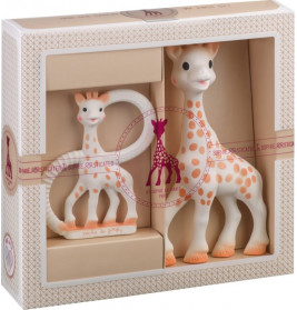 Geschenkset Sophie la girafe und Beißring