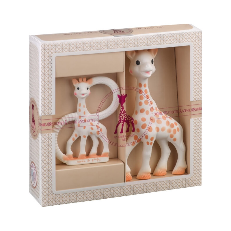 Geschenkset Sophie la girafe und Beißring