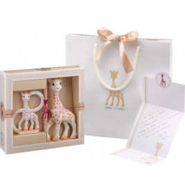 Geschenkset Sophie la girafe und Beißring