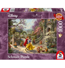 Schmidt Spiele Puzzle Thomas Kinkade Disney Schneewittchen Tanz mit dem Prinzen 1.000 Teile