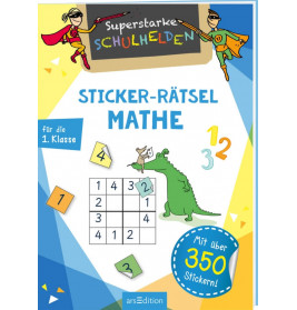 Superstarke Schulhelden- Sticker-Rätsel Mathe