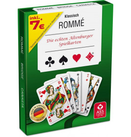 ASS Rommé, französisches Bild. Kartenspiel