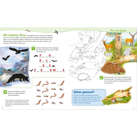 WAS IST WAS Junior Mitmach-Heft Natur entdecken