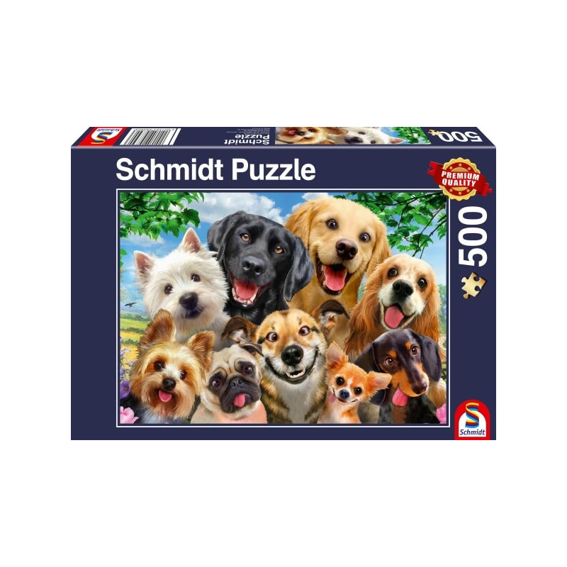 Schmidt Spiele Puzzle: Hunde-Selfie 500 Teile