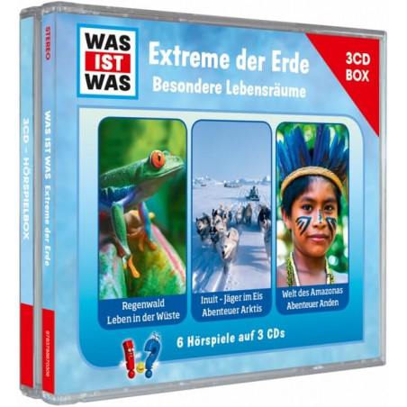 WAS IST WAS 3-CD Hörspielbox. Extreme der Erde. Besondere Lebensräume