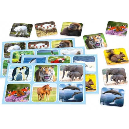 Schmidt Spiele Zoo Lotto Bring-Mich-Mit-Spiel in der Metalldose