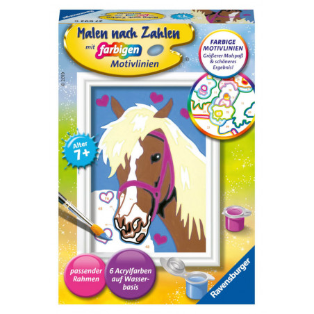 Ravensburger 276936 Malen nach Zahlen Liebes Pferd