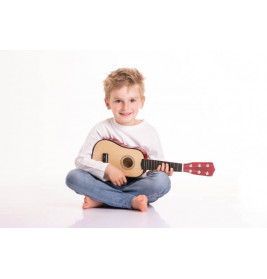 Boogie Bee Holzgitarre mit 6 Saiten, 55 cm