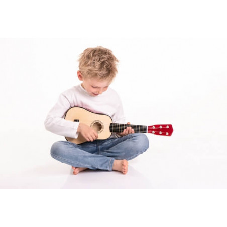 Boogie Bee Holzgitarre mit 6 Saiten, 55 cm
