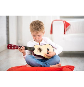 Boogie Bee Holzgitarre mit 6 Saiten, 55 cm