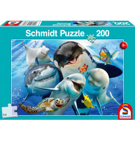 Schmidt Spiele Puzzle Unterwasser-Freunde 200 Teile