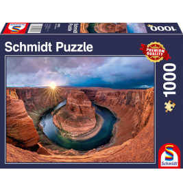 Schmidt Spiele Puzzle Glen Canyon, Horseshoe Bend am Colorado River 1000 Teile