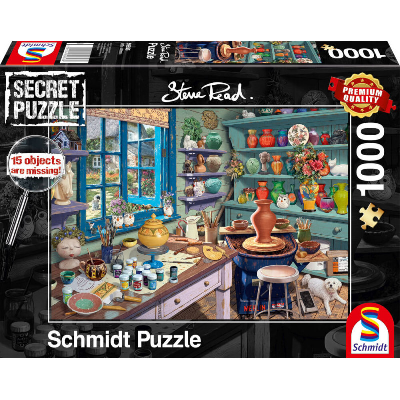 Schmidt Spiele Secret Puzzle Künstler-Atelier 1000 Teile