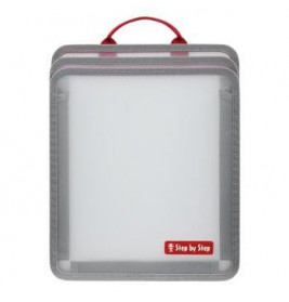 Faltbare Heftbox, Transparent