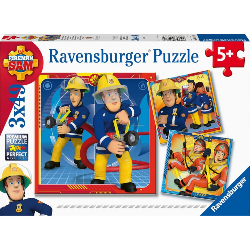 Ravensburger 05077 Puzzle Unser Held Sam 3x49 Teile