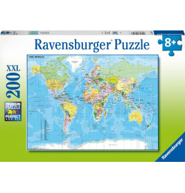 Ravensburger 12890 Puzzle Die Welt 200 Teile XXL
