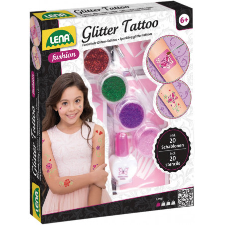 LENA® Fashion Glitter Tattoo, Faltschachtel