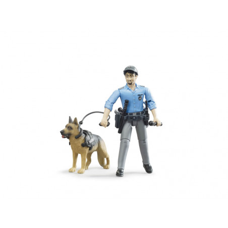 Bruder 62150 bworld Polizist mit Hund
